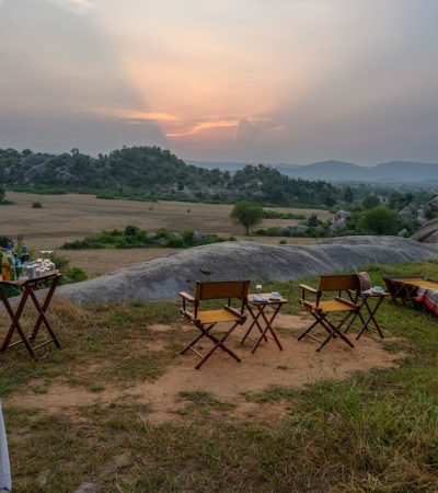 Utsav Camp boulder sundowner