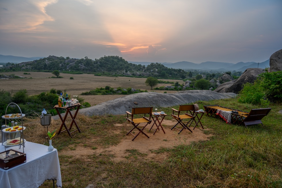 Utsav Camp boulder sundowner